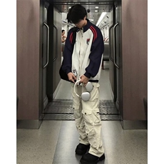 美式复古卫衣外套男女秋冬季拼接卫衣开衫宽松情侣上衣W012，男装卫衣，星座1116A（原606A-3）