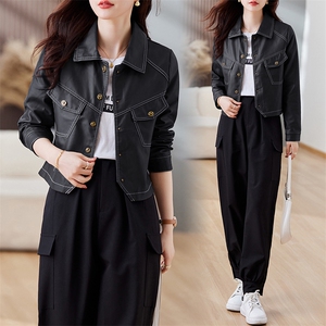皮衣外套女2023年秋冬新款水洗皮机车服显瘦pu皮夹克韩版短外套潮图片