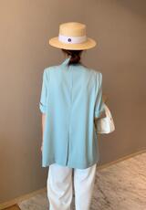 夏季新款休闲西装，女装西装，水锦红