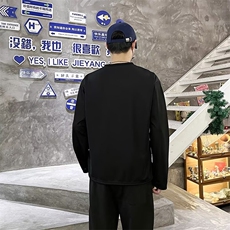 简约纯色复古休闲纽扣设计感T恤男潮流原宿时尚打底衫百搭W19/P35，男装T恤，星座506