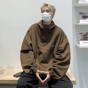 A698-P53 2023秋季潮机能工装夹克新款日系百搭冲锋衣外套男款图片