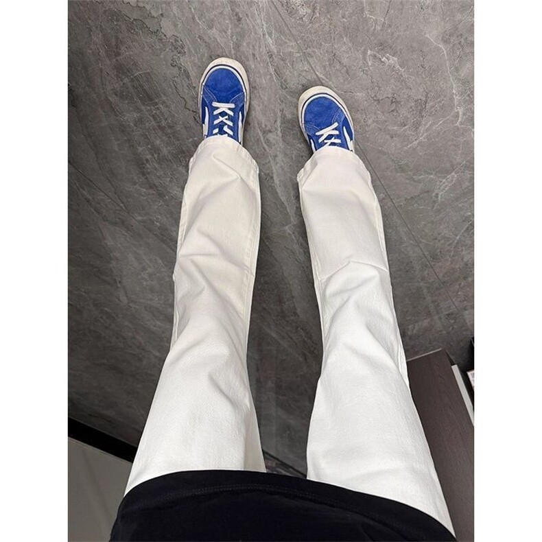 直筒牛仔裤男款秋冬裤子修身显瘦显腿长微喇裤高街休闲裤NZ7521,男装牛仔裤,星座516A