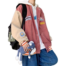 910A-Y32秋装新款灯芯绒夹克男韩版休闲情侣棒球服，男装夹克，星座910A