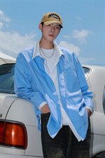 2026港风假两件大码M-5XL情侣男女潮长袖衬衫男CS77859P48控98，男装衬衫，星座227-7