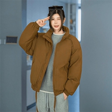 现货冬季美式休闲加厚雪山外套夹克立领纯色三防户外工装棉服，男装夹克，电商A443