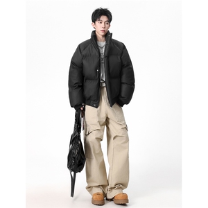 M6688/P85  现货PU皮棉衣外套情侣炸街棉服图片