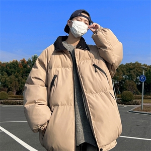 电商DSA028-MY2302 P105 冬季新款拉链设计棉衣外套面包服男图片