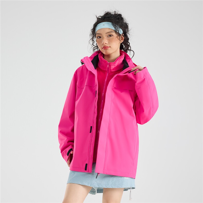 冲锋衣2025新款秋冬三合一户外防风登山运动外套A436-6688-P105,男装夹克,电商A436