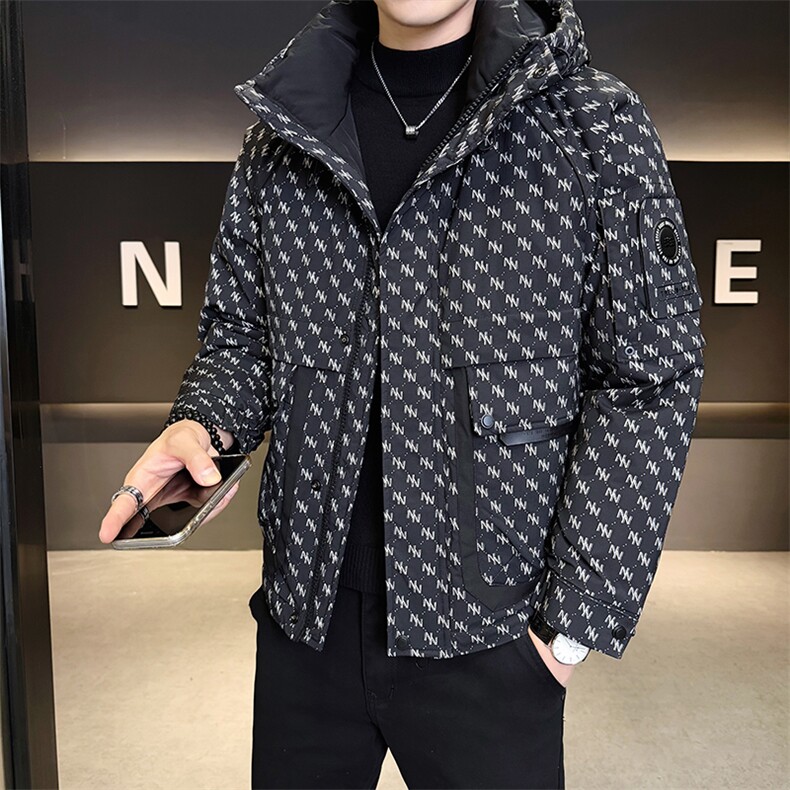 2025冬季新款冲锋衣羽绒服男士连帽加厚羽绒服B240-YR98010-P245,男装夹克,电商B240