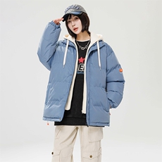 棉衣男三防冬季新款港风宽松连帽假两件加厚棉服914-4-WT08P70，男装棉衣，星座914-4
