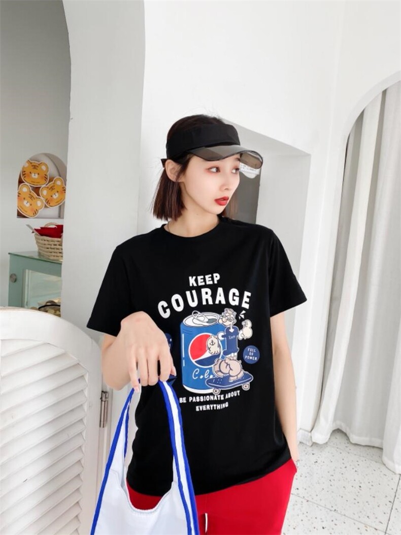 时尚休闲潮流T恤，女装T恤，泽妤