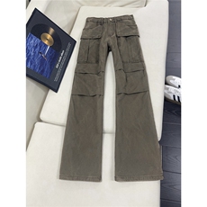 B221美式ins高街修身微喇洗褪工装休闲牛仔裤LK25609-特P50控98，男装牛仔裤，电商B221