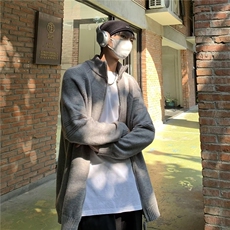 男士秋季撞色开衫外套简约休闲线衣百塔韩系毛衣针织上衣M5721，男装针织衫/毛衣，星座1116A-1（原606A）