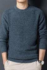 M88619限价298元男士冬季长袖圆领纯羊毛针织衫休闲P180