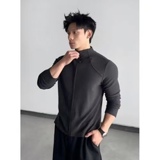 自产已出货美式半高领德绒打底衫新款修身拉链立领卫衣JD02-P38，男装T恤，星座715-7