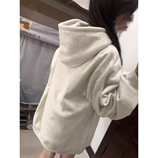 秋冬新款高街慵懒风连帽卫衣复古印花字母加绒学生卫衣WYX276，男装卫衣，星座516A