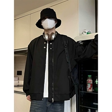棒球夹克男春秋季休闲高级感宽松飞行员外套J12-P60，男装夹克，星座1109-3