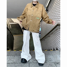 港风文艺牛仔夹克男春秋宽松潮流长袖外套，男装夹克，星座716-2