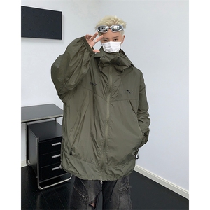 F285-P45 2024夏季新款潮牌轻薄休闲夹克户外冰丝凉感防晒服现货图片
