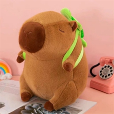 春兰毛绒玩具 背包水豚