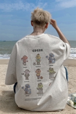 已注册/夏新款外景纯棉公仔印花短袖T恤男宽松打底衫DT00003/P25，男装T恤，电商B316