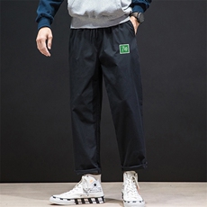 K43058-P25加绒款-P35休闲裤男士大码宽松九分运动裤男裤男直筒，男装休闲裤，电商A040A
