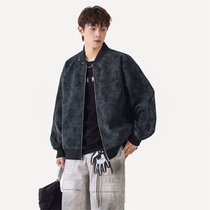 2025秋季新款现货皮衣男棒球领夹克外套DSA157B-J2569-P86图片