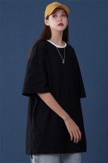 2024夏季新款中性风大码纯色圆领10色短袖T恤S-5XHT21000-P15，男装T恤，电商A022