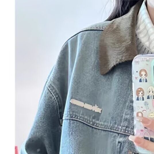 美式复古水洗做旧牛仔外套男女春秋2025,男装工装外套,星座410-7