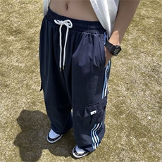 时尚潮牌男长裤潮微弹宽松型日系休闲裤青春流行哈伦裤新款潮流，男装休闲裤，星座716-3