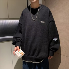 秋冬季毛衣男ins韩版潮流港风宽松慵懒圆领B607-P45，男装针织衫/毛衣，星座1109-3