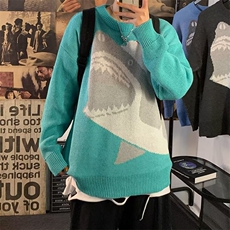 冬季新款潮流韩版ins长袖套头毛衣男圆领百搭情侣针织衫M961-P29，男装针织衫/毛衣，星座512-2