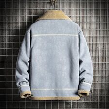 日系网格冬季皮毛一体男加绒加厚外套Z1929-P260大码主推，男装夹克，电商D308