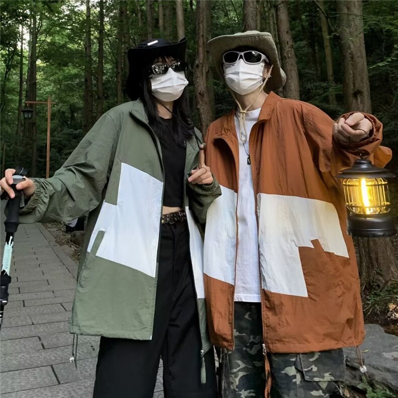 青春流行男夹克文艺潮外套山系防晒衣F70P38图片