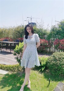 夏季新款碎花连衣裙图片