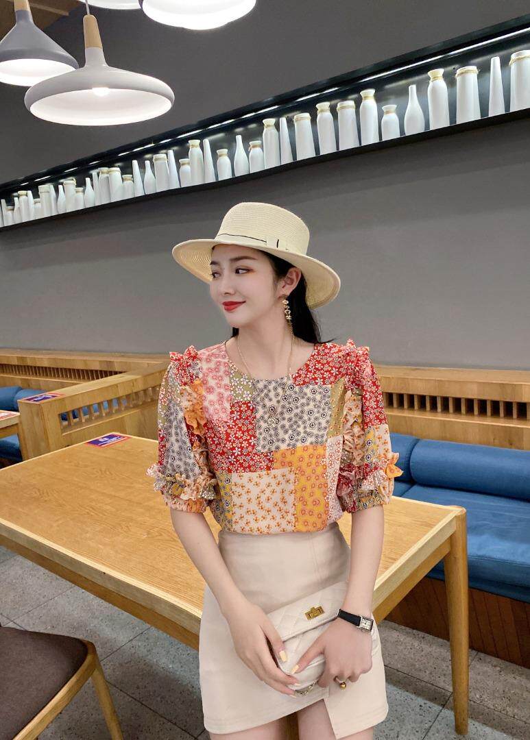 夏季新款花色小衫，女装，斐伦缇娜