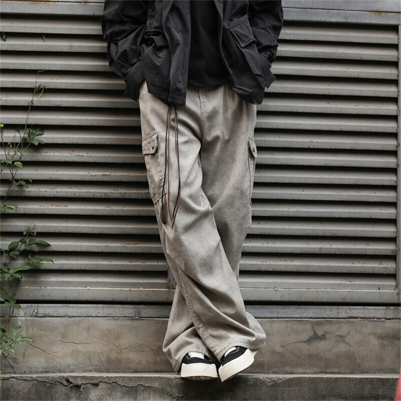 903-AK08-特P60【S-3XL】美拉德复古卡其沙色工装裤!现货！2,男装休闲裤,星座903