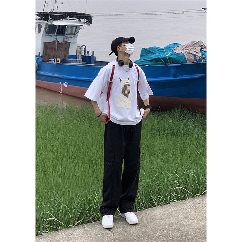 B221美式ins街头hiphop宽松休闲多口袋工装裤子LK23120-P65控88,男装休闲裤,电商B221