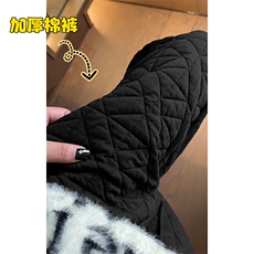 特批P35无差价冬季抖音大码男菱格保暖加棉拖地裤K5614J加棉，男装休闲裤，电商A001