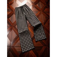 美式高街潮牌男女泡泡格子休闲裤直筒宽松慵懒显瘦阔腿休闲长裤子，男装休闲裤，电商A443