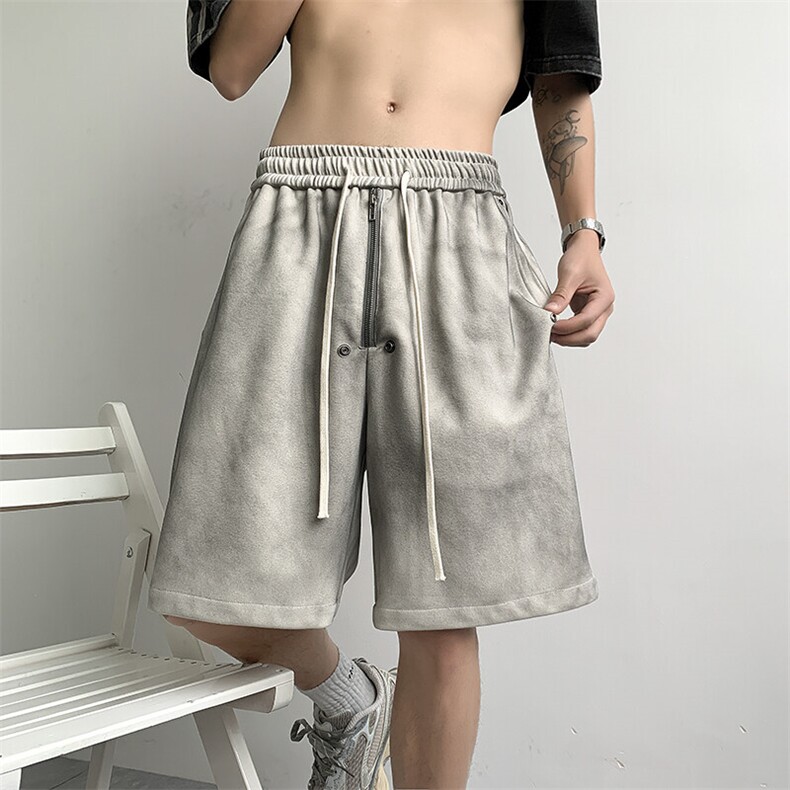 夏季新款重磅高街脏脏短裤大码 M~4XL XZ604-DK808-P50控78图片