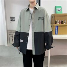 长袖衬衫春款男港风潮流C2117P40图片