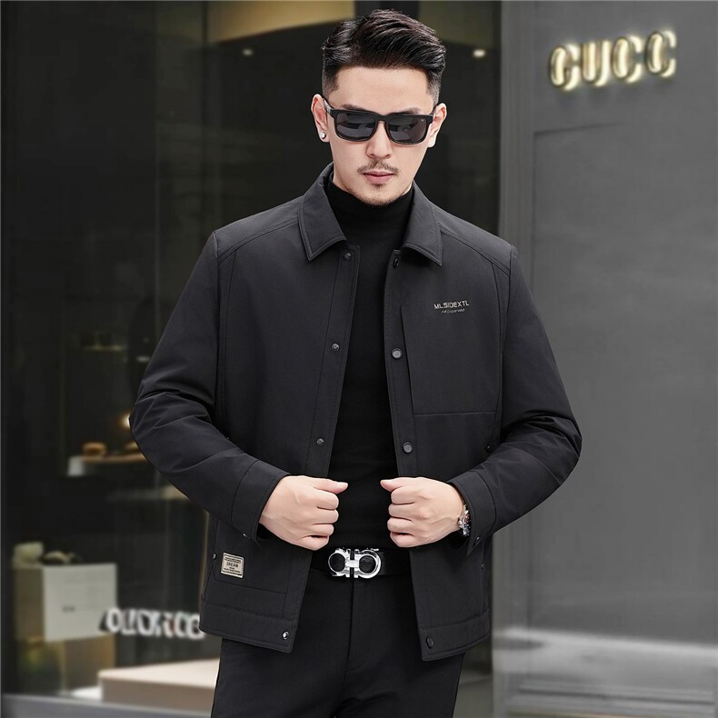 一衣三穿短款羽绒服新款中青年男士脱卸羽绒90绒子羽绒服外套，男装羽绒服，钱塘723