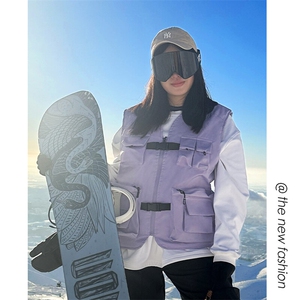 特批78无差价户外加棉加厚多口袋防水工装滑雪马甲男女同款M71图片