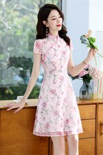 2023年夏季新款时尚气质优雅绣花连衣裙，女装连衣裙，鑫鑫美