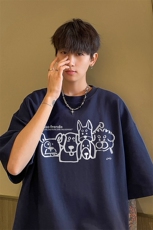 量大优供视频230g重磅纯棉短袖T恤男NT232-特P19控38，男装T恤，电商B367