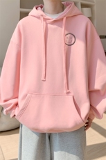 已注册/华棉春秋内景新款笑脸宽松连帽卫衣男WY00645/P45加绒P50，男装卫衣，电商B316