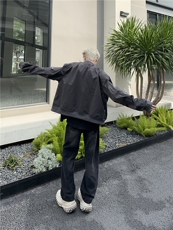 自家图，博主风cleanfit外套男短款撞色美式飞行员夹克JK2407-P95，男装牛仔裤，星座1007（原301D）