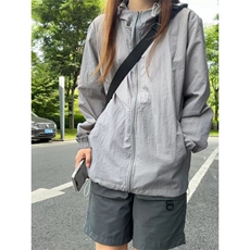 日系夏季防晒衣男女潮夹克休闲纯色连帽防晒外套F777P30特，男装防晒衣，电商D256-1(原A064-1)