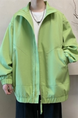 JK9080/P60春装新款防水冲锋衣休闲夹克男高街百搭宽松设计感外套，男装夹克，电商A141